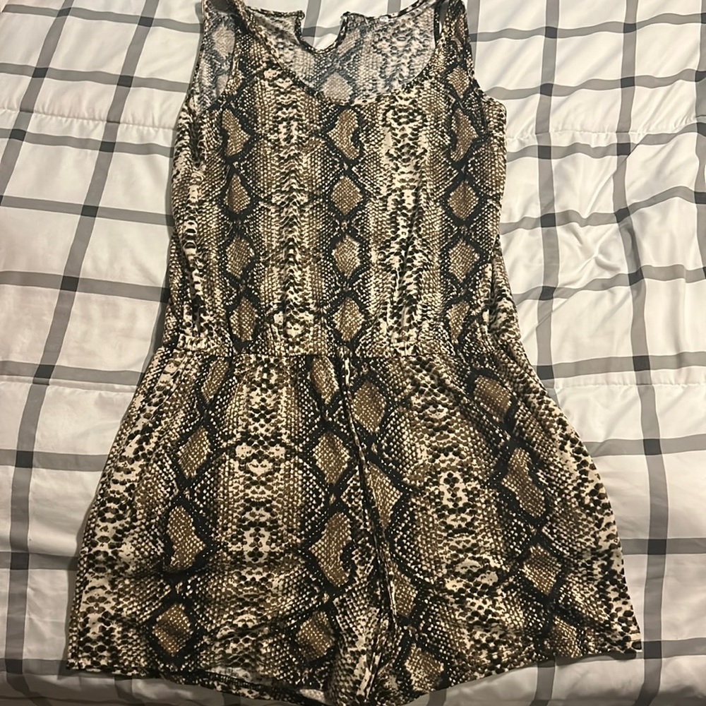 snakeskin romper